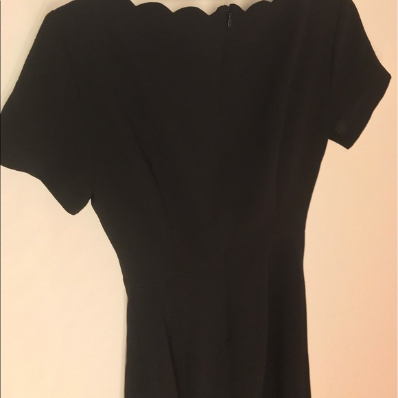 Club Monaco Avaline scalloped black mini dress - Picture 14 of 16
